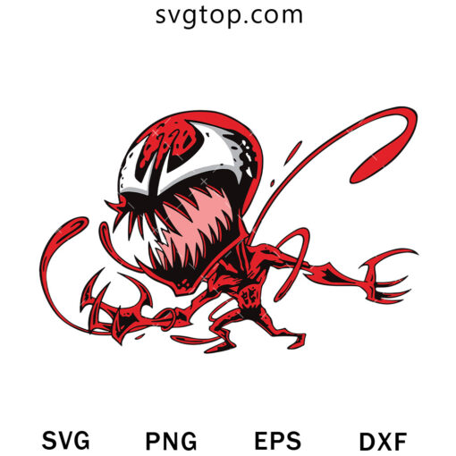 Carnage Red SVG, Venom SVG