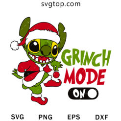 Grinch Mode On SVG, Grinch Christmas SVG