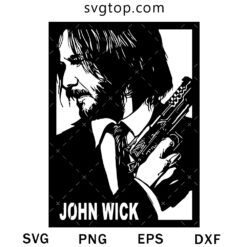 John Wick Poster SVG, Movie SVG