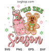 Tis The Season SVG, Pink Gingerbread SVG