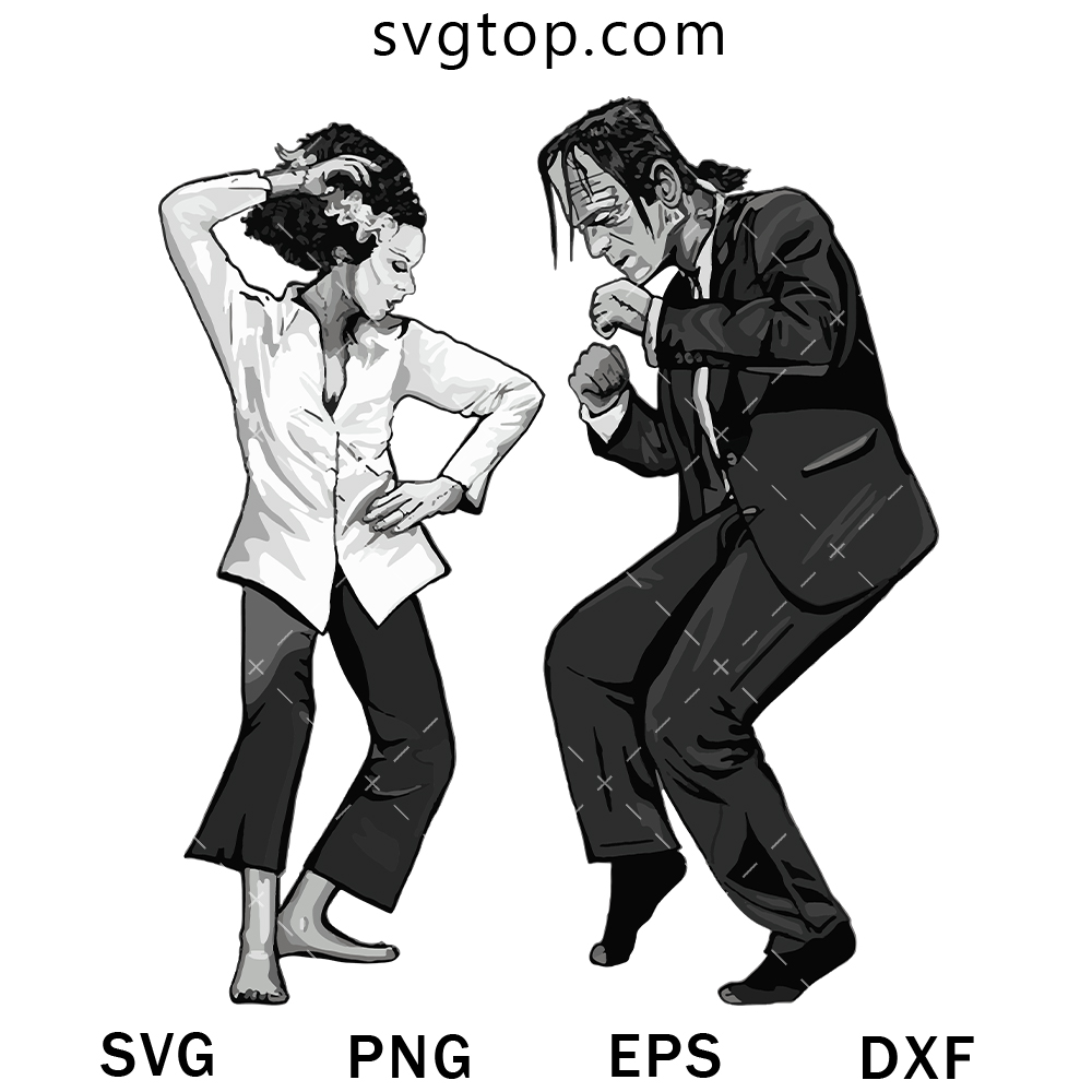 Frankenstein Dance With Girl SVG, Halloween SVG