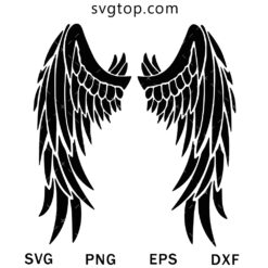 Wing Angle SVG, Trending Wing SVG