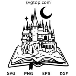 Hogwarts Castle Book SVG, Harry Potter SVG