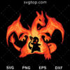 Charmander Dragon Shadow Fire SVG, Pokemon SVG