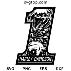 Number 1 Harley SVG, Harley-Davidson SVG