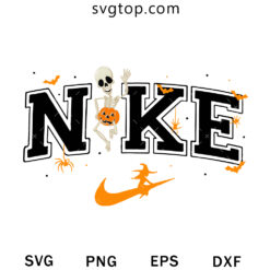 Nike Logo x Skeleton Halloween SVG, Halloween SVG