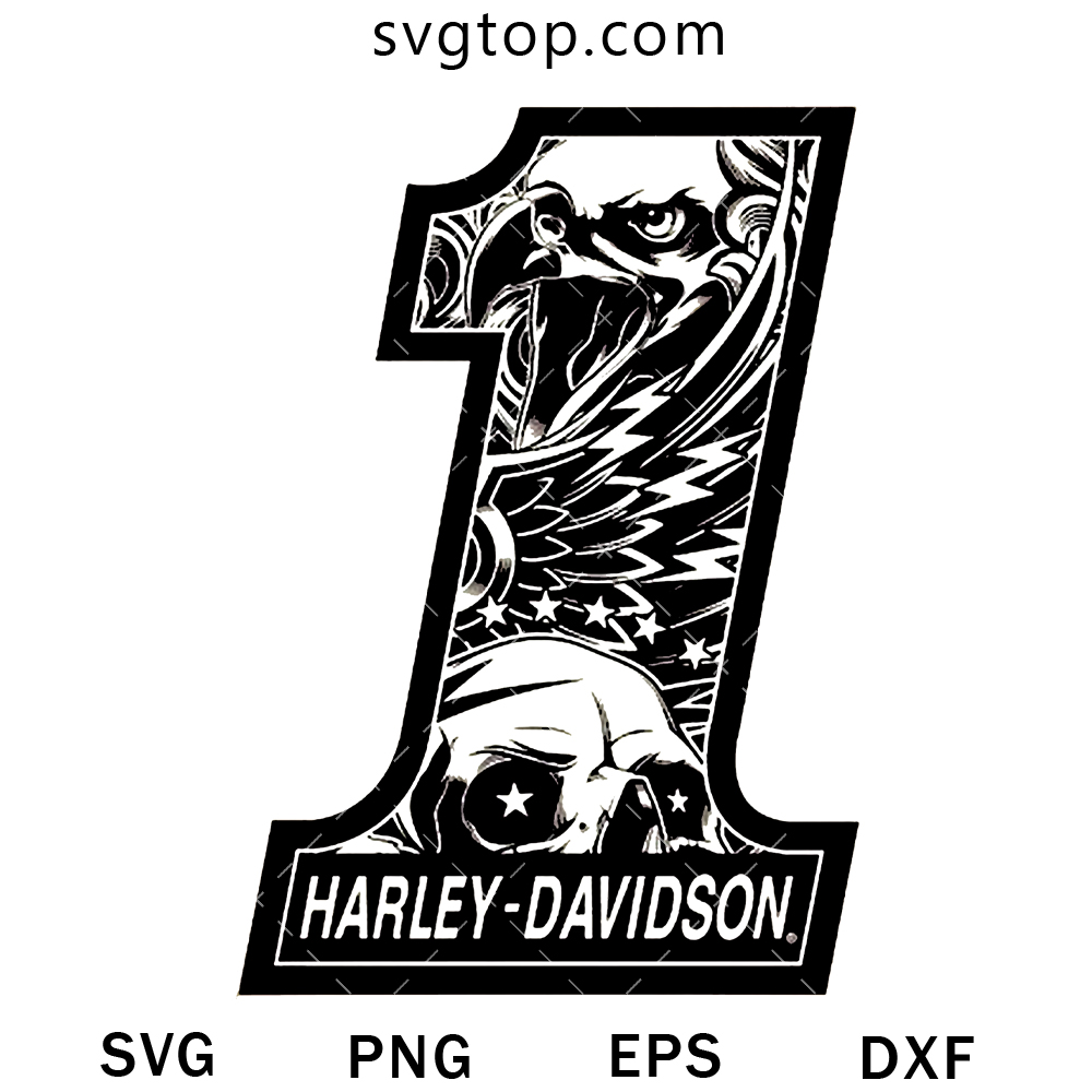 Number 1 Harley SVG