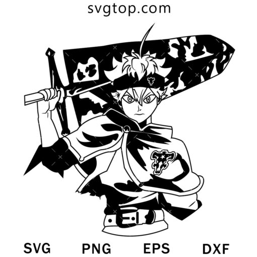 Asta Take Sword SVG, Black Clover SVG