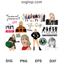 Colorful Taylor Swift Bundle SVG, Taylor Swift SVG