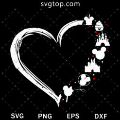 Big Hearts Love Disney SVG, Disney SVG