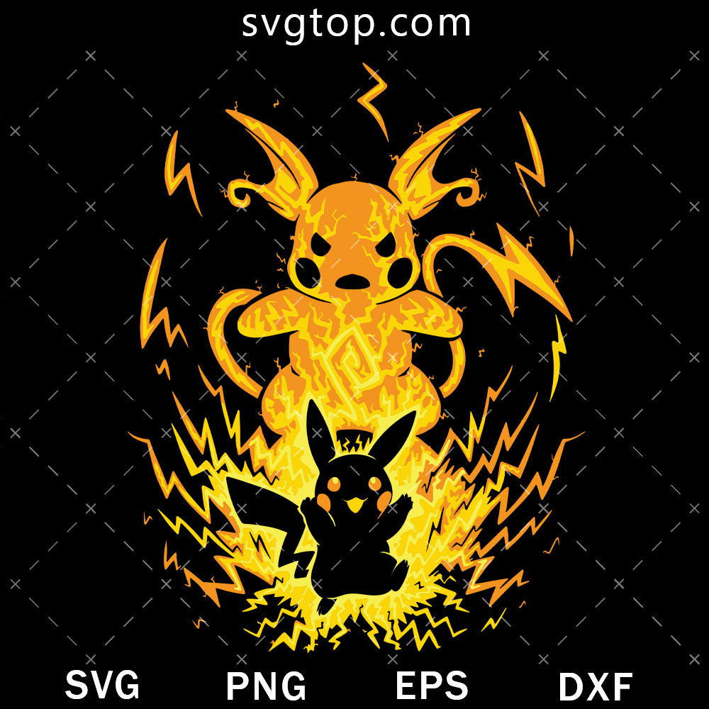 Pikachu Evolution SVG