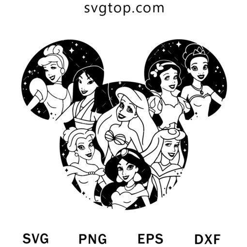 Princess In Disney SVG, Disney SVG