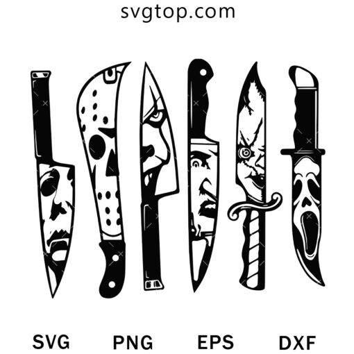 All Horror Characters Knife SVG, Halloween Horror SVG - SVGTop - Top ...