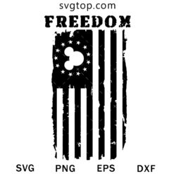 Mickey Flag USA Freedom SVG, American SVG