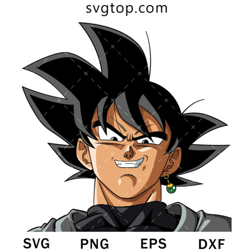 Black Head Goku SVG, Dragon Ball SVG