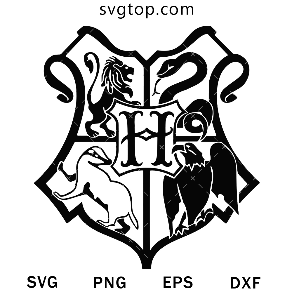 Hogwarts Academy Logo SVG, Harry Potter SVG