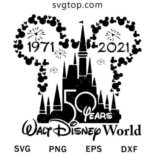 Disney 50 Years Memory SVG, Disney SVG