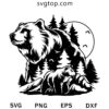 Mountain Bear SVG, Bear SVG