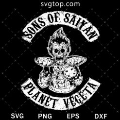 Sons Of Saiyan Planet Vegeta SVG, Zombie Vegeta SVG