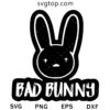 Bad Bunny Logo SVG, Trap SVG