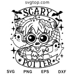 Scary Zombie Wizard SVG, Scary Potter SVG