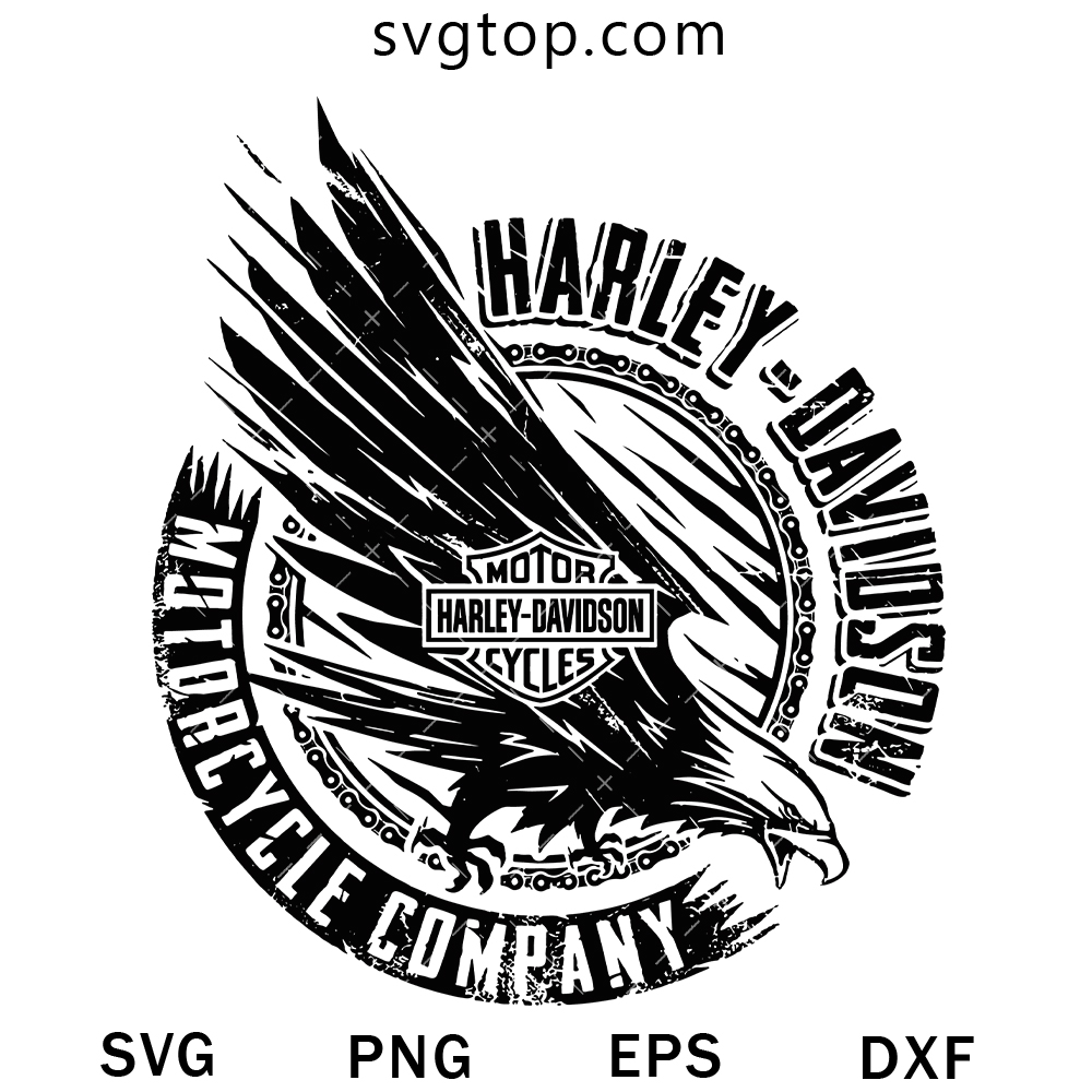 Harley Davidson Logo Eagle SVG, Harley Logo SVG