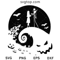 Jack And Sally Love SVG, The Nightmare Before Christmas SVG