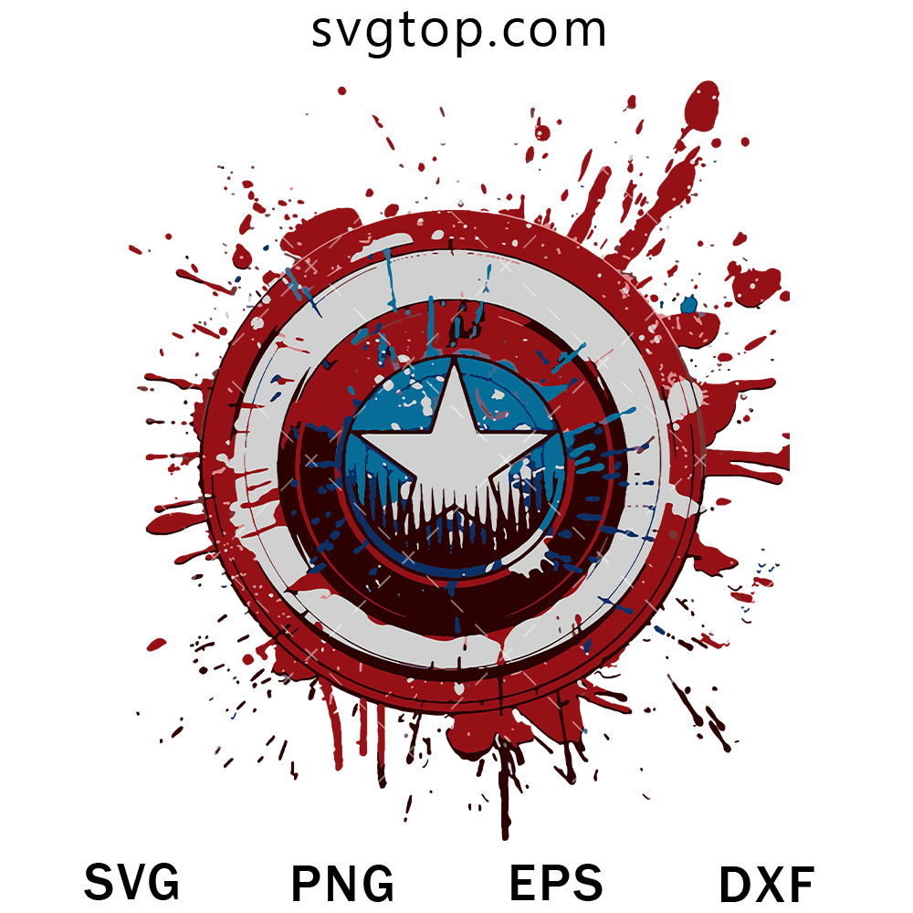 Captian America Shield SVG, Superhero SVG