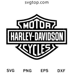 Motor Harley Davidson Cycles Logo SVG, Logo Motorbike SVG