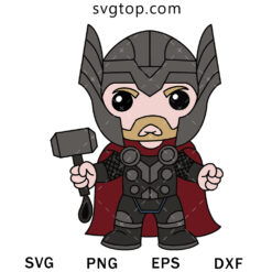 Chibi Thor SVG, Marvel SVG
