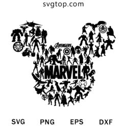 Marvel Mickey Mouse SVG, Walt Disney And Marvel SVG