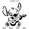 Play Guitar with Stitch SVG, Funny Stitch SVG