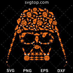 Darth Vader Head Bundle Pumpkin SVG, Star War Halloween SVG