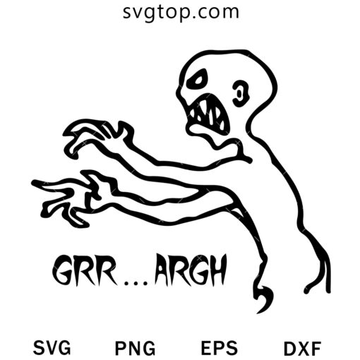Grr…Argh Vampire SVG, Halloween Vampire SVG