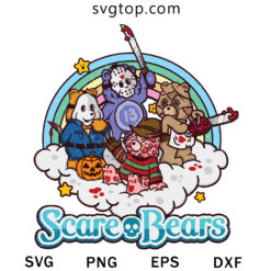 Scare Bear SVG, Funny Halloween SVG
