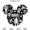 Disney Marvel Characters SVG, Disney Mickey Mouse SVG