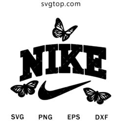 Nike X Butterfly SVG, Trending Nike SVG
