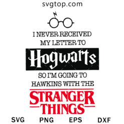 Hogwarts And Stranger Things SVG, Harry Potter SVG
