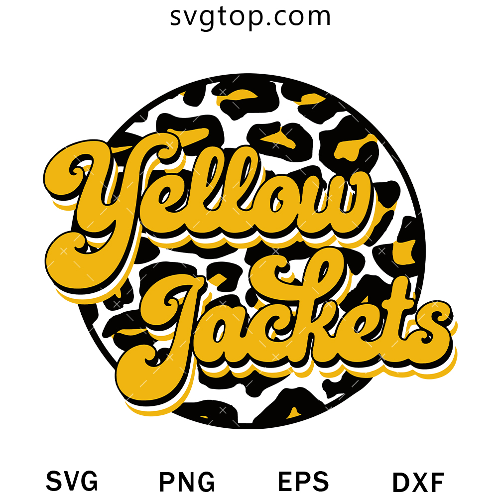 Yellow Jackets SVG, Camo Pattern SVG