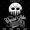 Camp Crystal Lake Counselor SVG, Jason Killer SVG