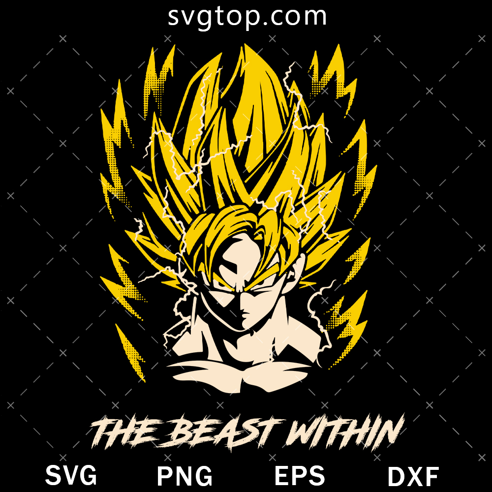 Goku The Beast Within SVG, Goku SVG