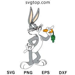 Bugs Bunny Eat Carrot 2 SVG, Cartoon SVG
