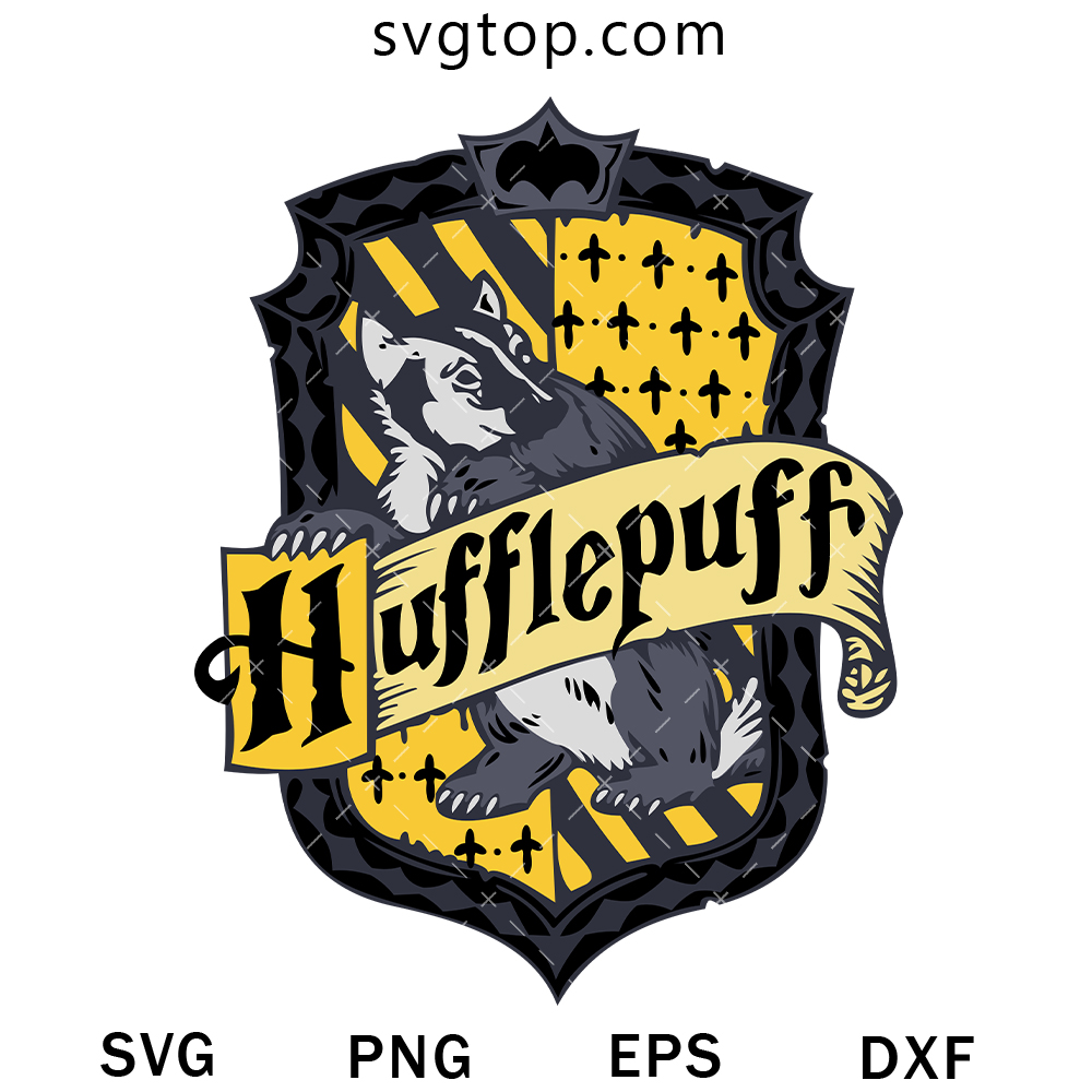 Huflepuff Logo SVG, Harry Potter SVG - SVGTop - Top Quality SVG