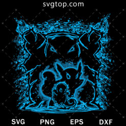 Pokemon Evolution Blue SVG, Pokemon SVG