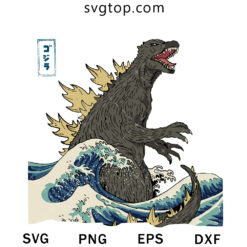 Godzilla In Ocean SVG, Monster SVG