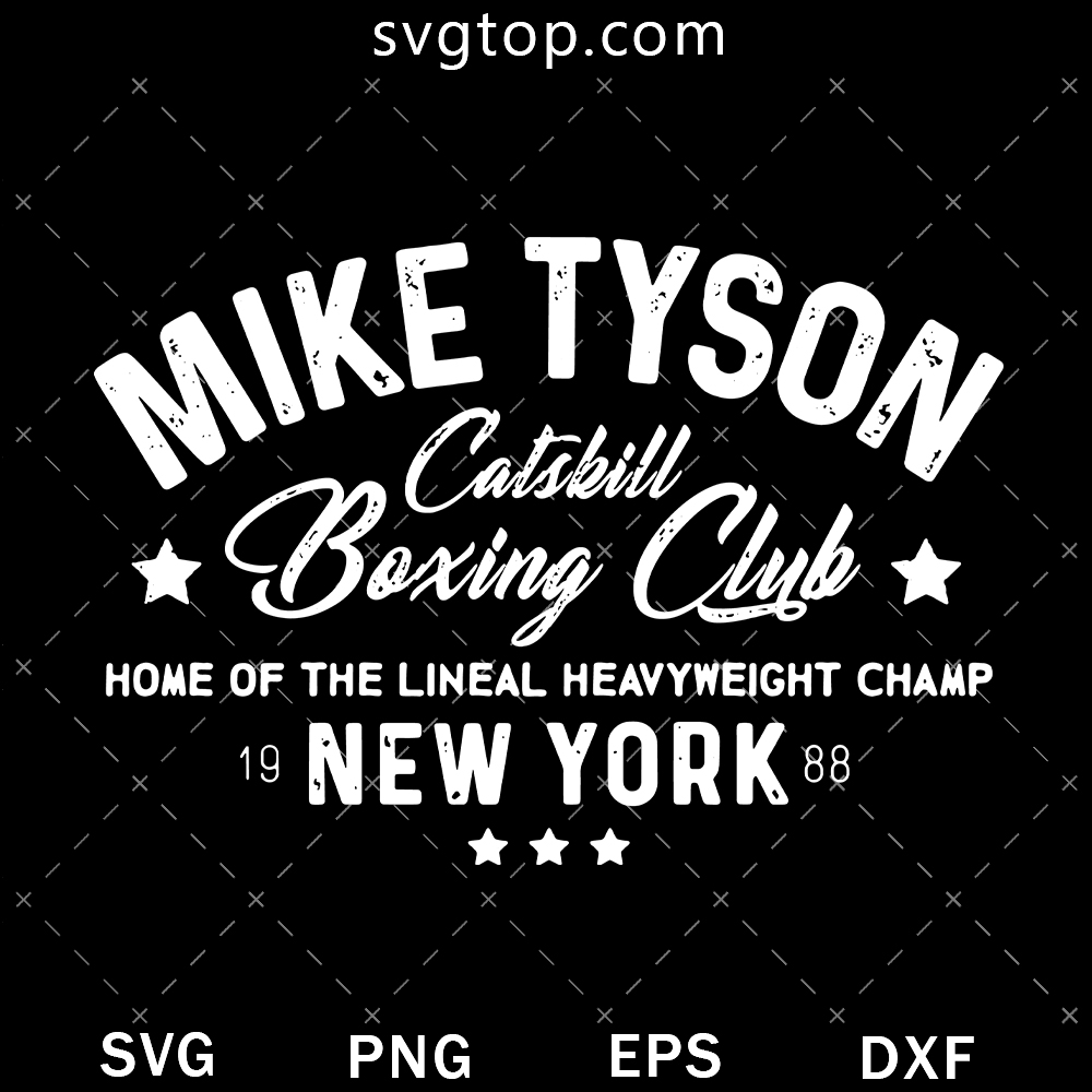Mike Tyson Catskill Boxing Club SVG, Mike Tyson SVG
