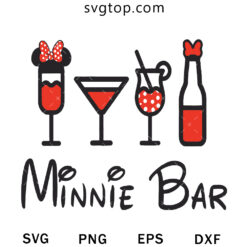 Minnie Bar SVG, Disney Bar SVG