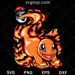 Charmander Pokemon Fire SVG, Pokemon Ball SVG