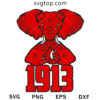 Elephant 1913 SVG, Delta Sigma Theta SVG