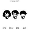 Cute Harry Potter And Friends SVG, Harry Potter Chibi SVG